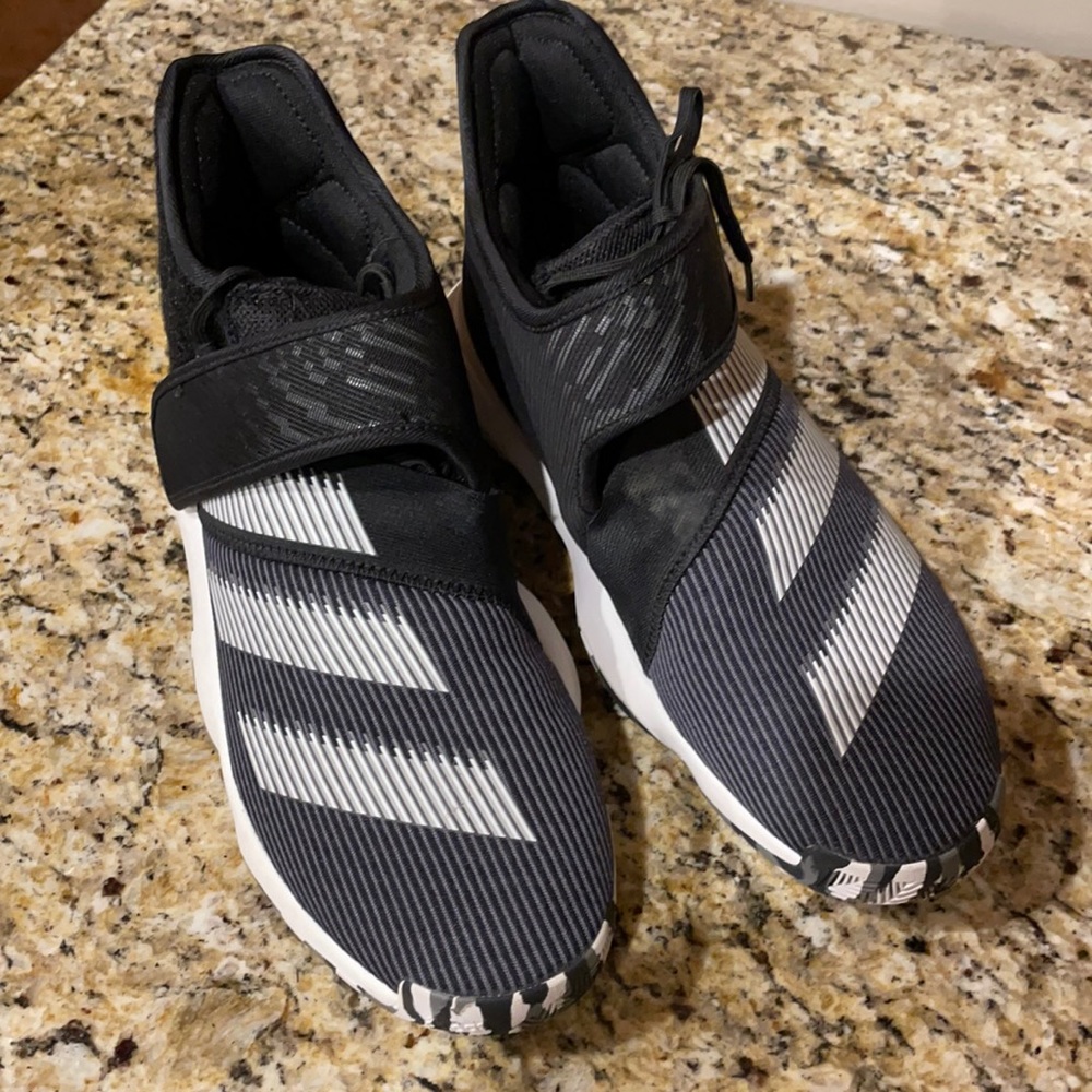 Adidas Harden BE 3 basketball high tops with laces strap size 7.5